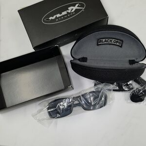 Wiley X Black Ops P-17 Matte Sunglasses Safety ANSI UVA UVB Shatterproof